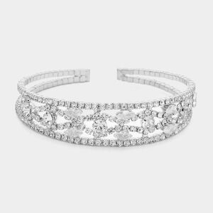 NWT Vivace CZ cuff bracelet in silver